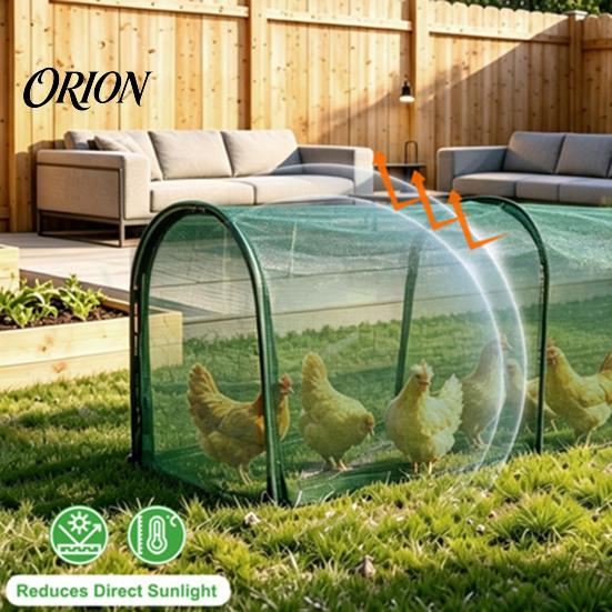 Safe Chicken Enclosure Netting Foldable Tunnel, Portable Poultry Run, Instant Setup, Predator Tunnel for Yard Proof Run Outdoor Protection Breathable
