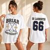 2026 Letnia Moda Modny T-shirt Poza Kampusem Briar Dean Di Laurentis 66 Grafiki Koszulka Unisex Mężczyźni Kobiety Bawełna Okrągły Dekolt Streetwear
