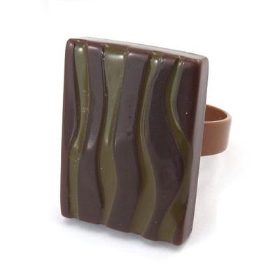[K0253] - Brown 'Coloring' Designer Ring