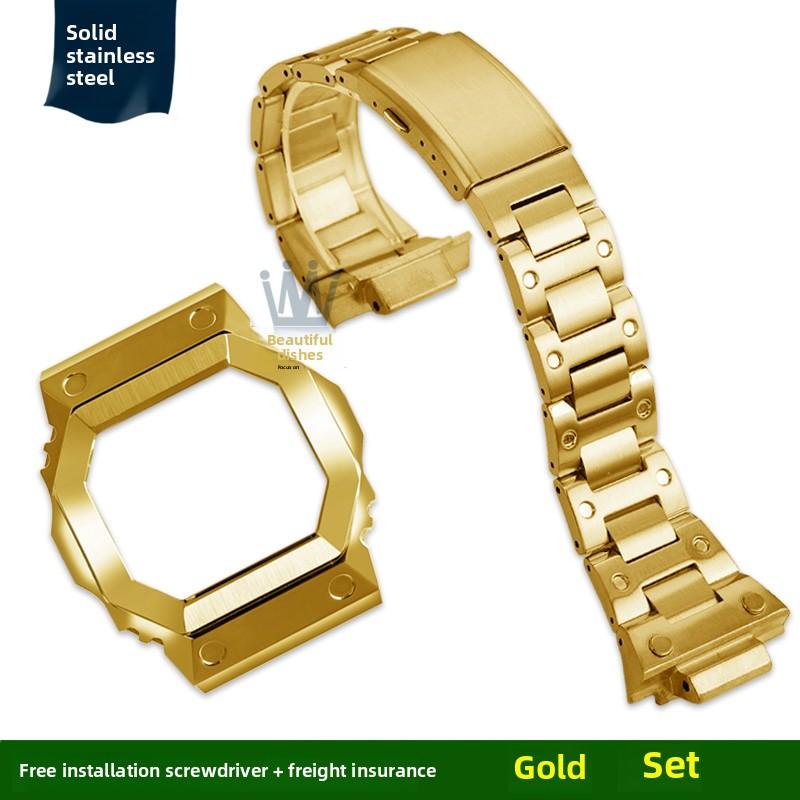 Mod Kit GX-56 Carcasă Metalică Curea Pentru Casio GSHOCK G Pătrat Mare GX-56BB GXW-56 Rama Brățară Ceas Oțel Inoxidabil Bărbați Brățară Solidă