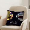 Music Rock Band DDaft Punk Office Cushion Pillowcase Car Cushion CoverXCM Lumbar Pillowcase Sofa Pillowcover