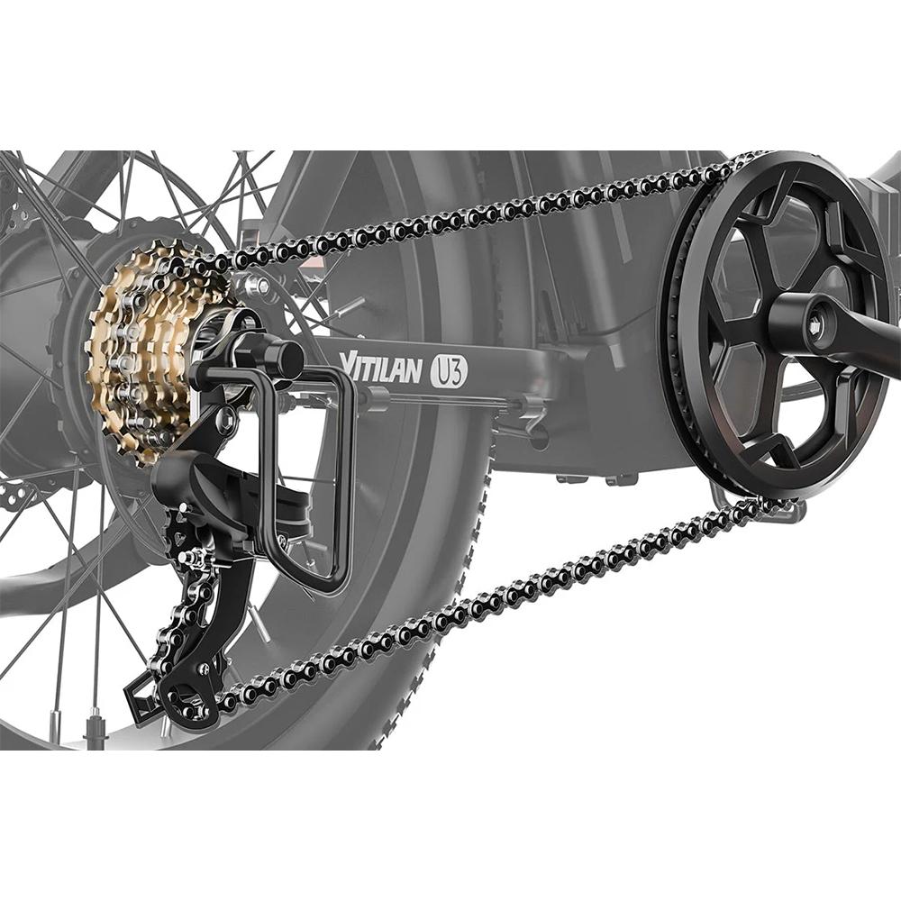 Electric Bicycle Foldable Vitilan 20" 750W Motor City Ebike 48V 13AH Max Range 60Km 7 Speed Top Speed 45Km/h U3