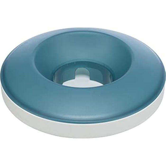 Gamelle Slow Feeding - TRIXIE - Rocking - Plastique/TPR - 0,5 l - Gris/Bleu