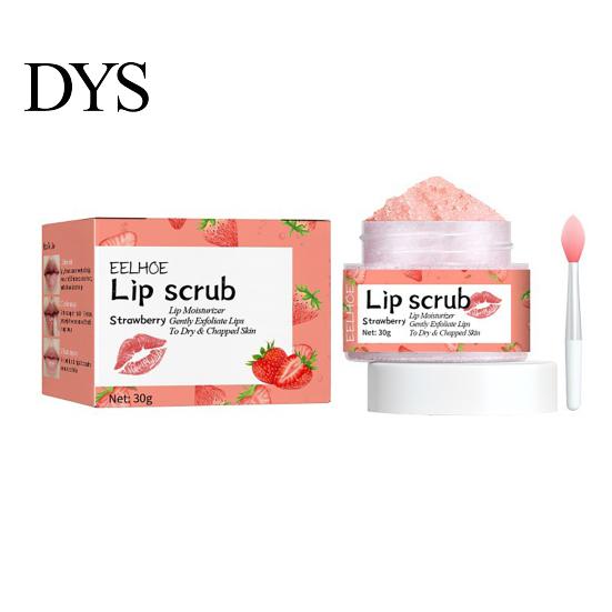 Soft Lips Treatment Lipstick Nourishing Lip Scrub 30g Exfoliating Mask for Night Repair Strawberry Orange Honey Peach Flavors Natural Care Dry Peeling