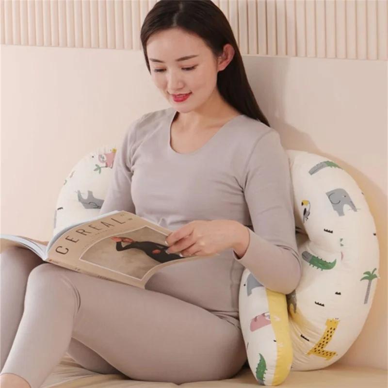 Pregnant Women's Pillow Adjustable U-shaped Waist Support Cartoon Pattern Cushion Maternity Pregnancy Side Sleeping Pillow