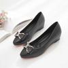 Shallow Doudou Single Shoes Women's Autumn New Flat-bottomed Women's Casual Pregnant Women's Non-slip Work Small Leather Shoes