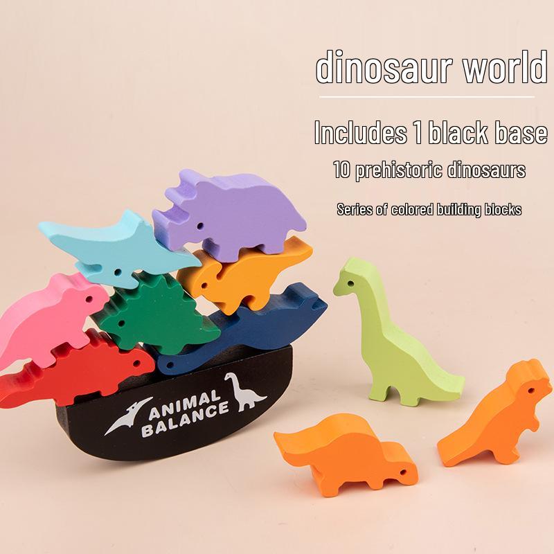 Animal Balance Blocks: Children s Interactive Wooden Puzzle and Stacking Game