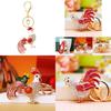 Charming Rhinestone Rooster And Hen Car Keychain Accessory For Women With Creative Design