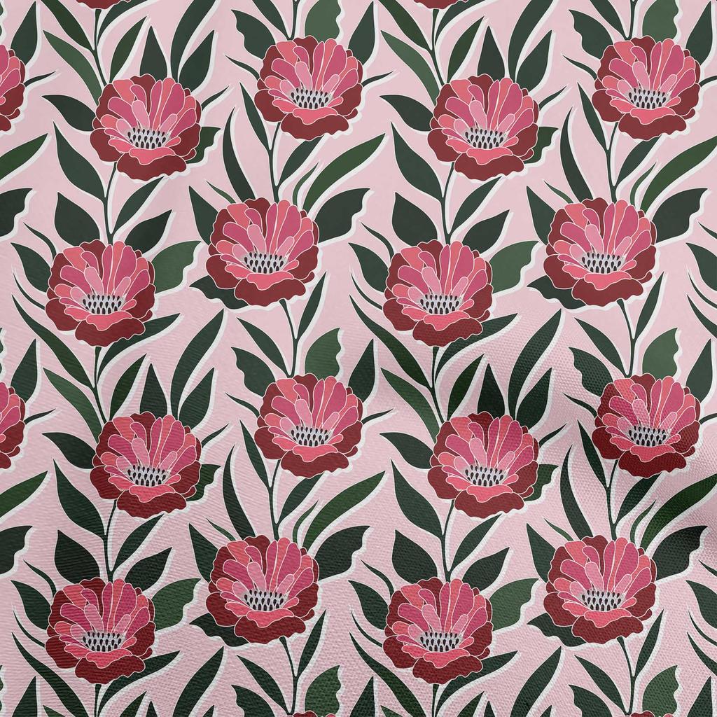 oneOone Хлопковая гибкая зеленая ткань с цветочным принтом в стиле ретро, ​​декоративная ткань для поделок, напечатанная во дворе, 40 дюймов