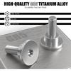 NICECNC Front Brake Rotor Disc Hardware Bolts Kit Titanium Alloy Compatible with Harley Sportster S RH1250S 2021-24, Pan America 1250 RA1250