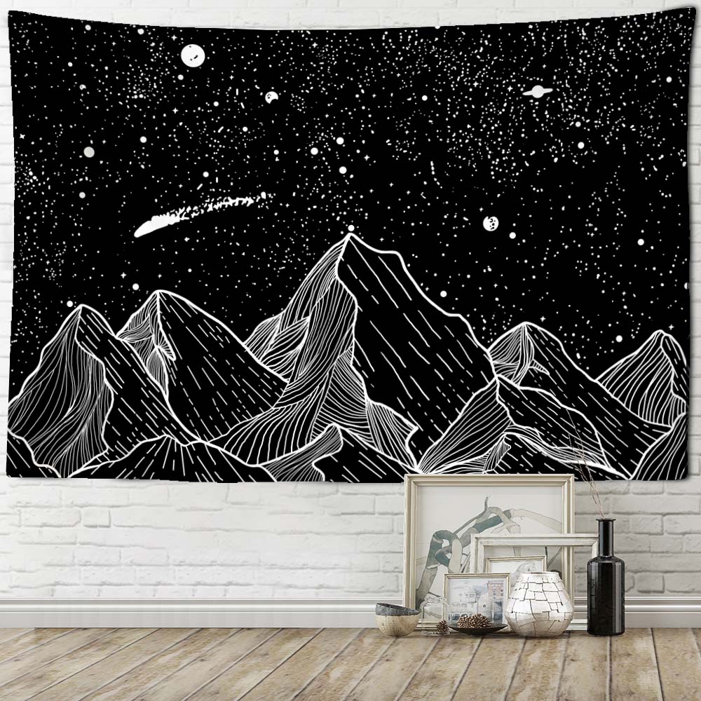 Plant Moon Phases Tapestry Ornament Wall Hanging Yoga Mat Bed Cover Beach Mat Gift Bedroom Room Aesthetic Decoration Home Decor