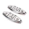 2 Sets Boat Folding Cleat 316 Stainless Steel   Up Dock Cleats with Back Plates and Screws for Kayak Yacht Pontoon