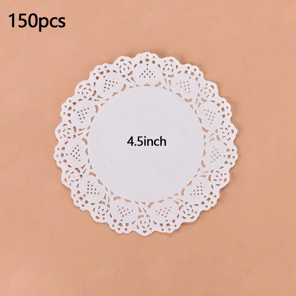 150pcs Lace Doilies Baking Paper Multi-function Placemats New Table Decoration Mat