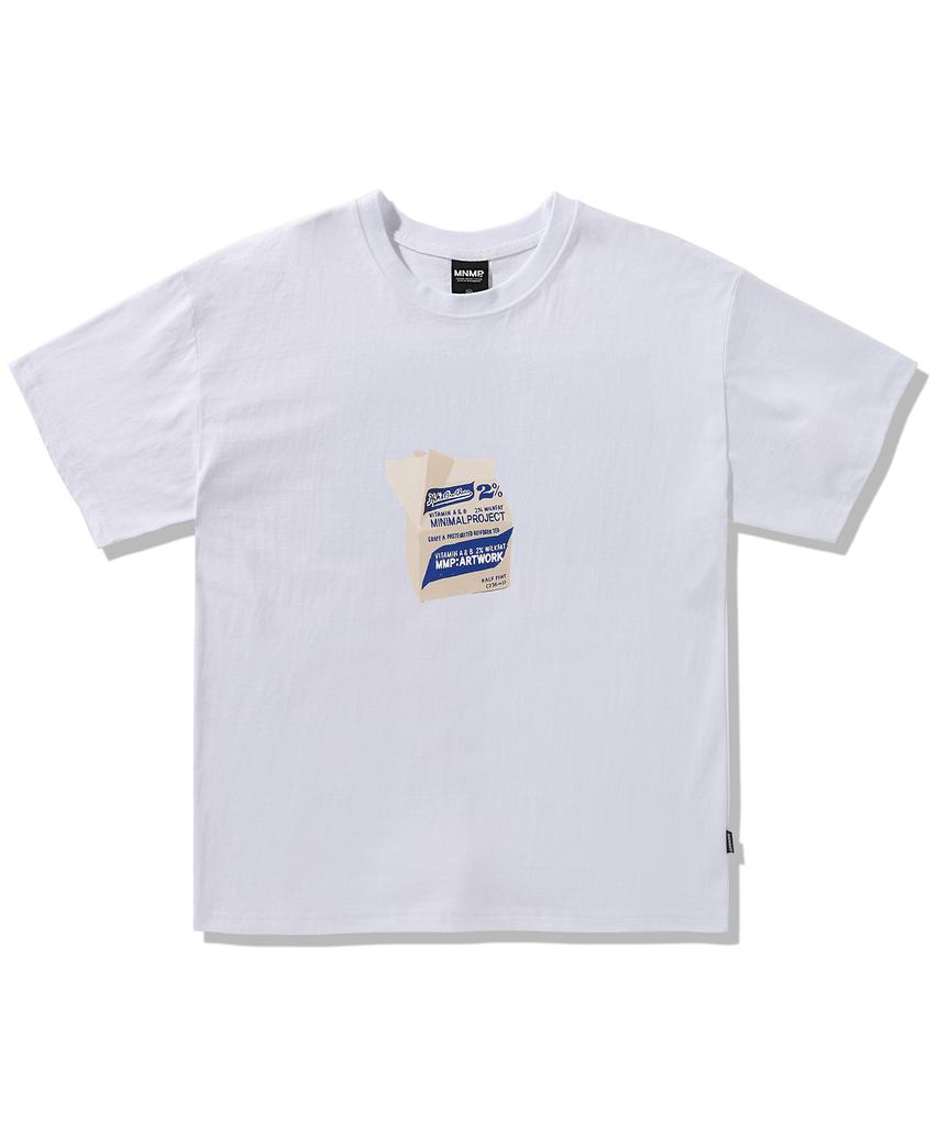 MINIMALPROJECT Retro Artwork Short Sleeve T-Shirt Mst172 [White]