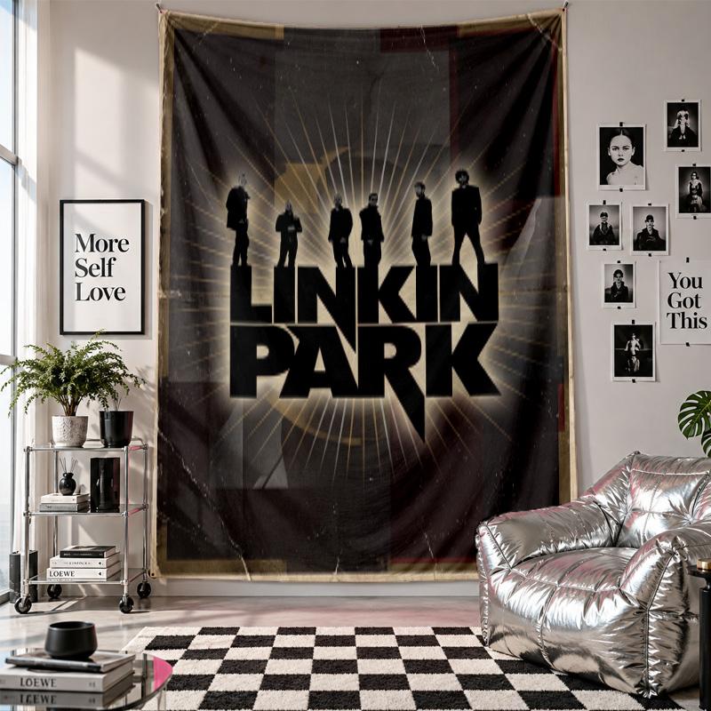 Linkin Park Wall Tapestry Home Decor Wall Hanging Cloth for Bedroom Living Room Background