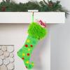 Large Christmas Stocking Soft Fabric Hanging Sock Holiday Party Gifts Bag Decoration For Christmas Tree Ornament Mantels