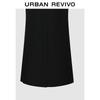 UR 2026 Spring Women's Cowl Neck Bow Pleated Waist Dress