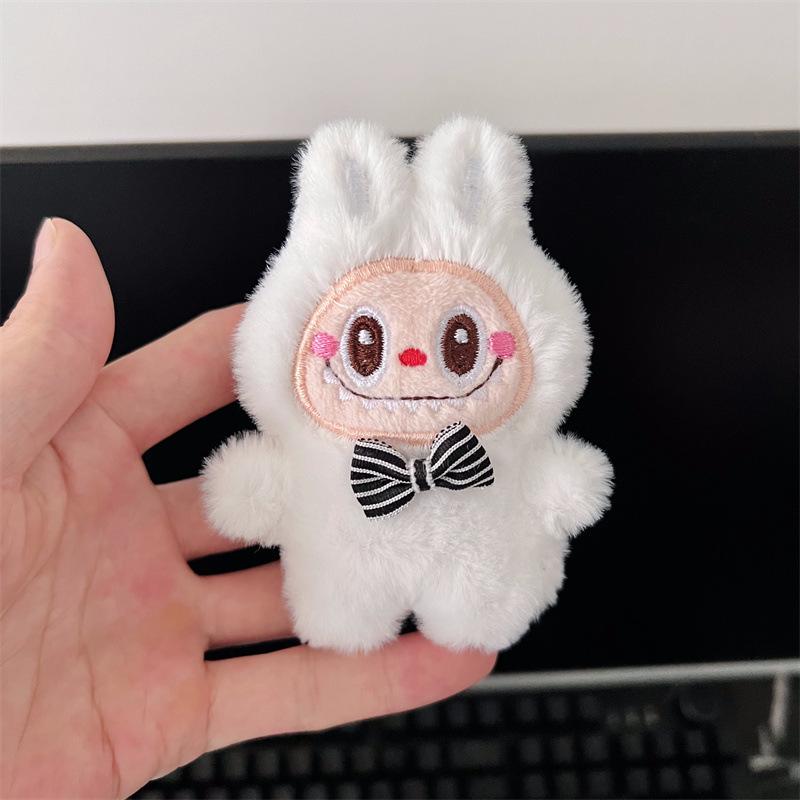 Labubu Little Rabbit Plush Keychain: Cute Cartoon Bag Charm