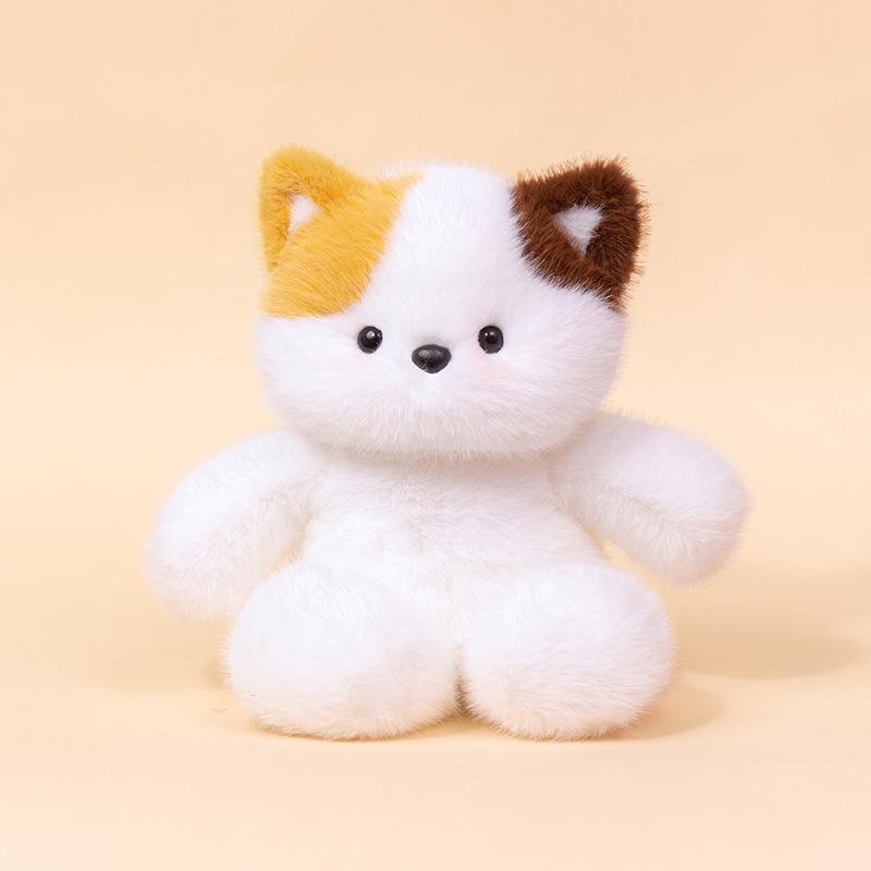 Zaino peluche Duo Gatto e Pecora che Corrono con Bambole Orso e Ape
