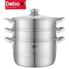 Debo Vosburg 3-Lagen 304 Edelstahl Dampfkochtopf