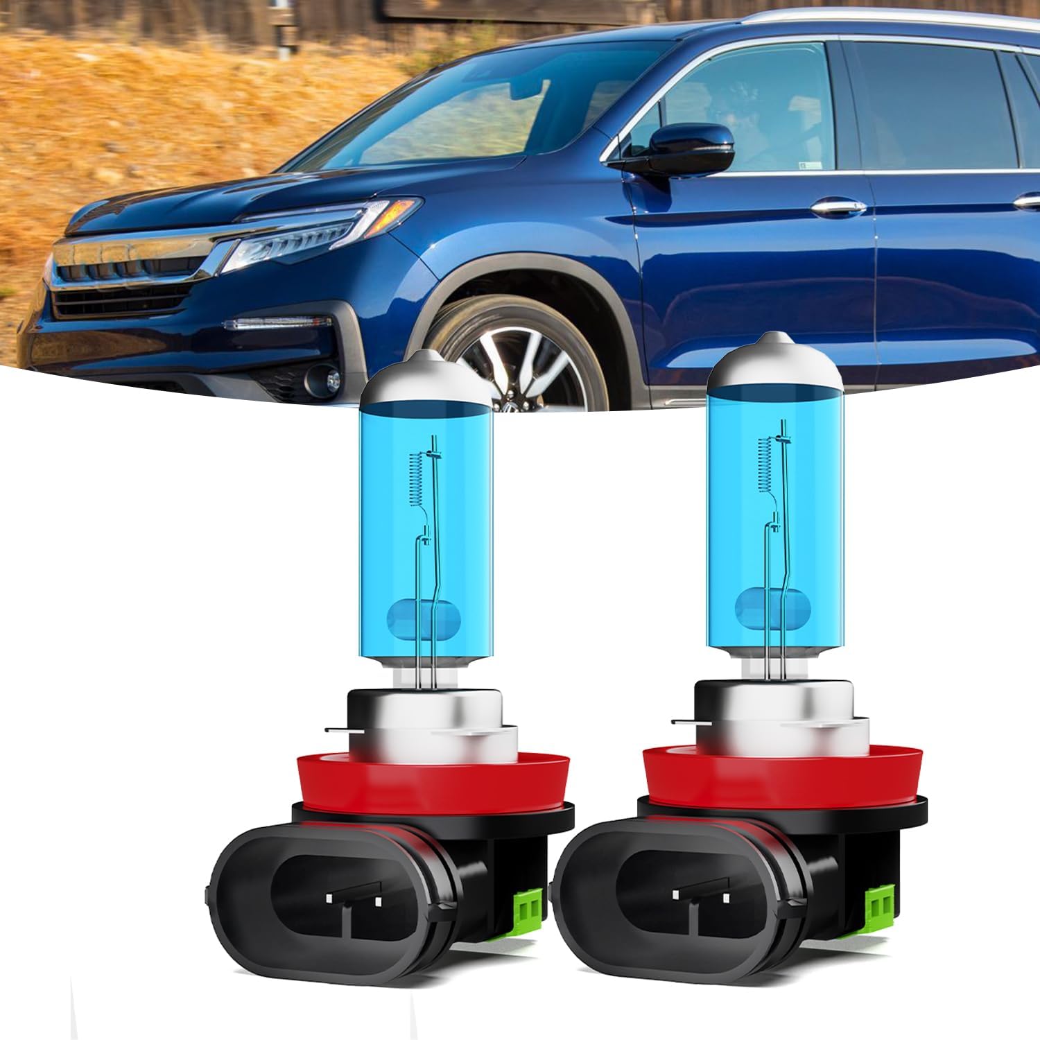 

Fog lights Fit For Honda Pilot 2006-2018 Halogen Headlight Bulbs,h11 Fog Lights Bright Lights Combo,Plug & Play,pack of 2 (Honda Pilot 2006-2018 Fog Year:2006-2018 for Honda