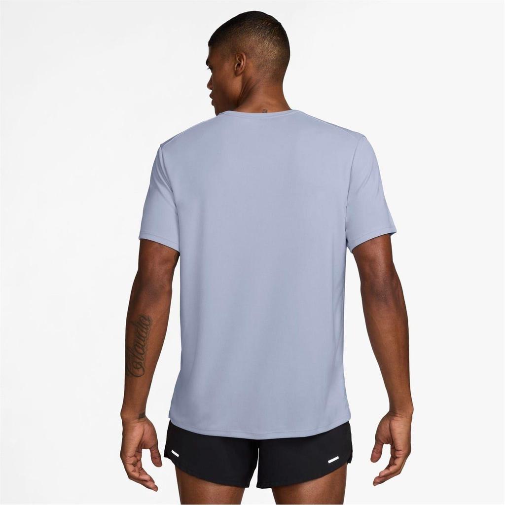 Nike Mens Miler Swoosh Reflective Detail T-Shirt
