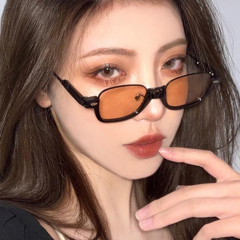 New Oval Sunglasses Women's Metal Mirror Leg Half Frame Sun Glasses Brand Designer Luxury Lady Eyewear UV400