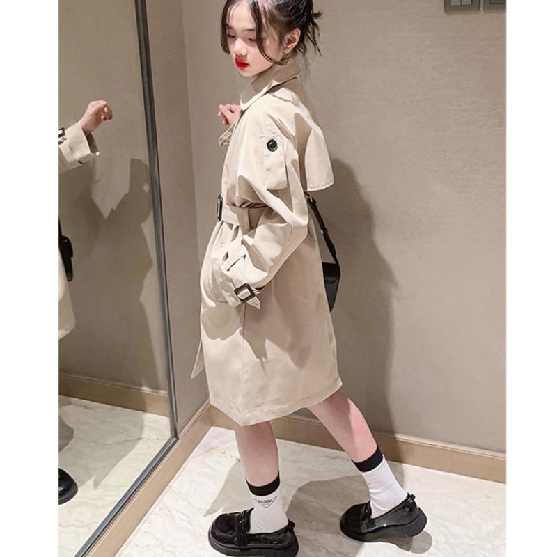 Dívčí větrovka Jarní a podzimní oblečení Dětské kvalitní módní bundy Velké dětské bundy větrovky britského stylu