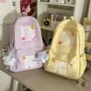 Schoolbag Chengyu Soft Light Plaid Butterfly Decoration Schoolbag Student Party Healing Atmosphere Campus Outing Versatile Backpack