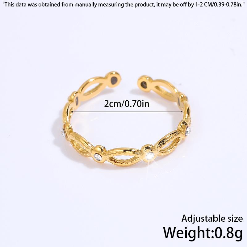 New Stainless Steel Ring - Stylish and Simple, Featuring Butterfly Wheat Ears, Versatile and High-end Style Finger Ring, Titanium Steel Ring