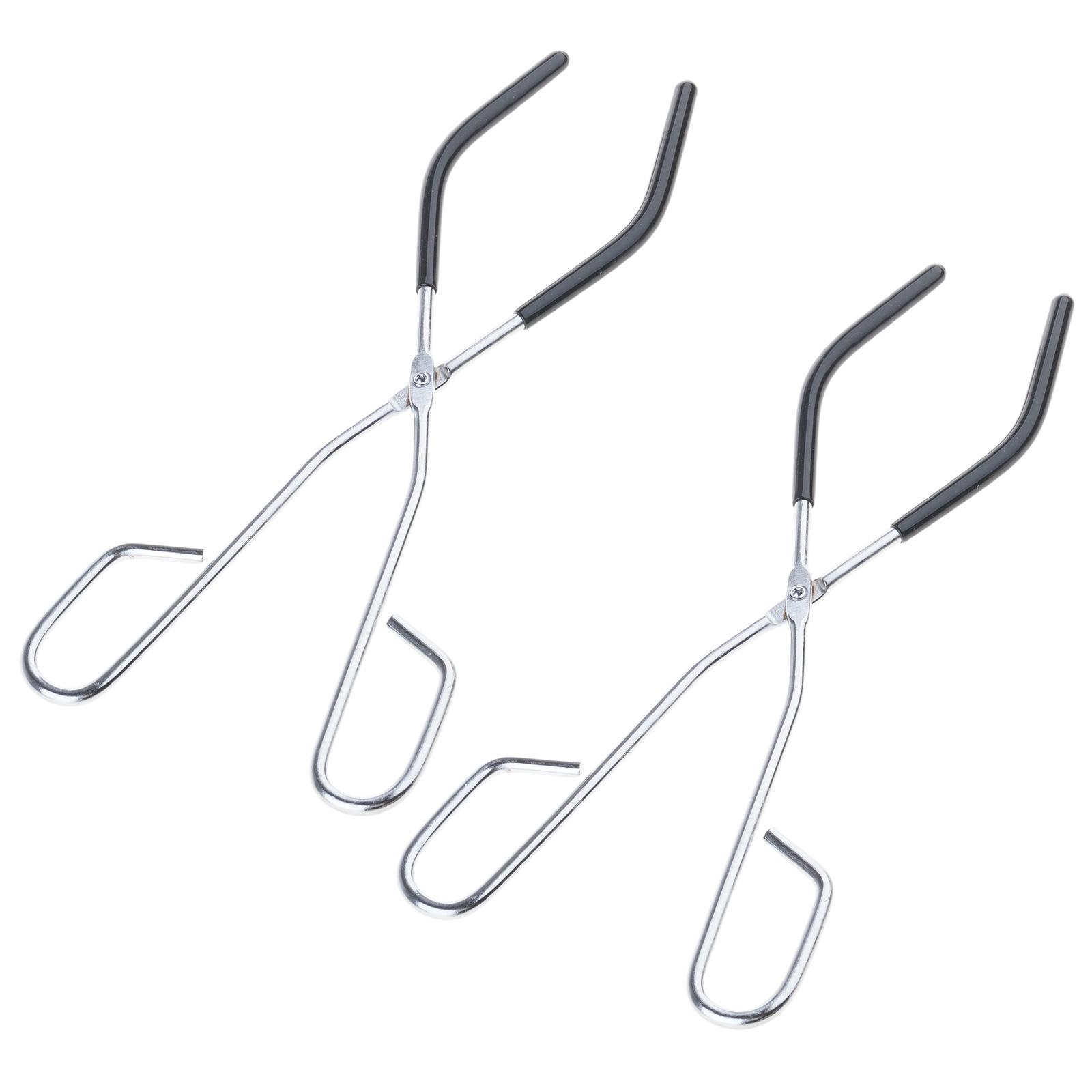 

2 шт. Щипцы для лабораторных стаканов, металлические щипцы, зажимы для стаканов, плоскогубцы с противоскользящей рукояткой для лабораторных и химических экспериментов