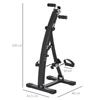 Stacionární rotopední pedálový trenažér pro rehabilitaci paží a nohou 40D x 42,5Š x 100V cm nastavitelná výška řídítek černý