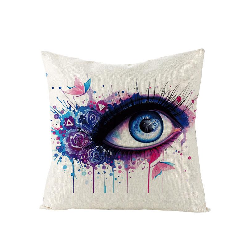 Home Polyester Pillowcase Without Pillow Core Simple Square Sofa Cushion Cover Waist Pillowcase Home