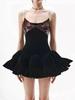 Vietnam High-Fashion Sequin Velvet Spaghetti Strap Gown with Cinched Waist and Open Back