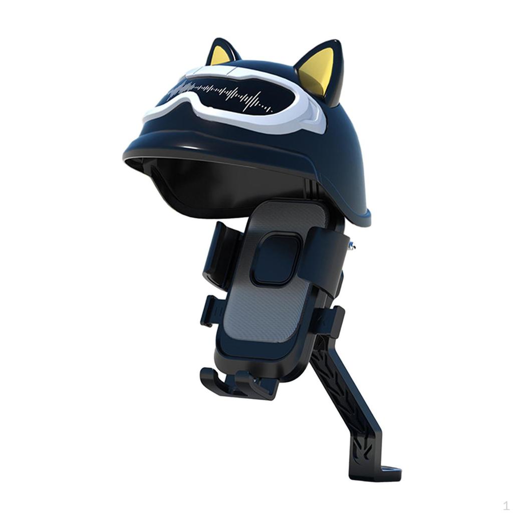 Motorcycle Phone Holder with Rainproof Top Cover Bracket, Adjustable, Creative Smartphone Holder,