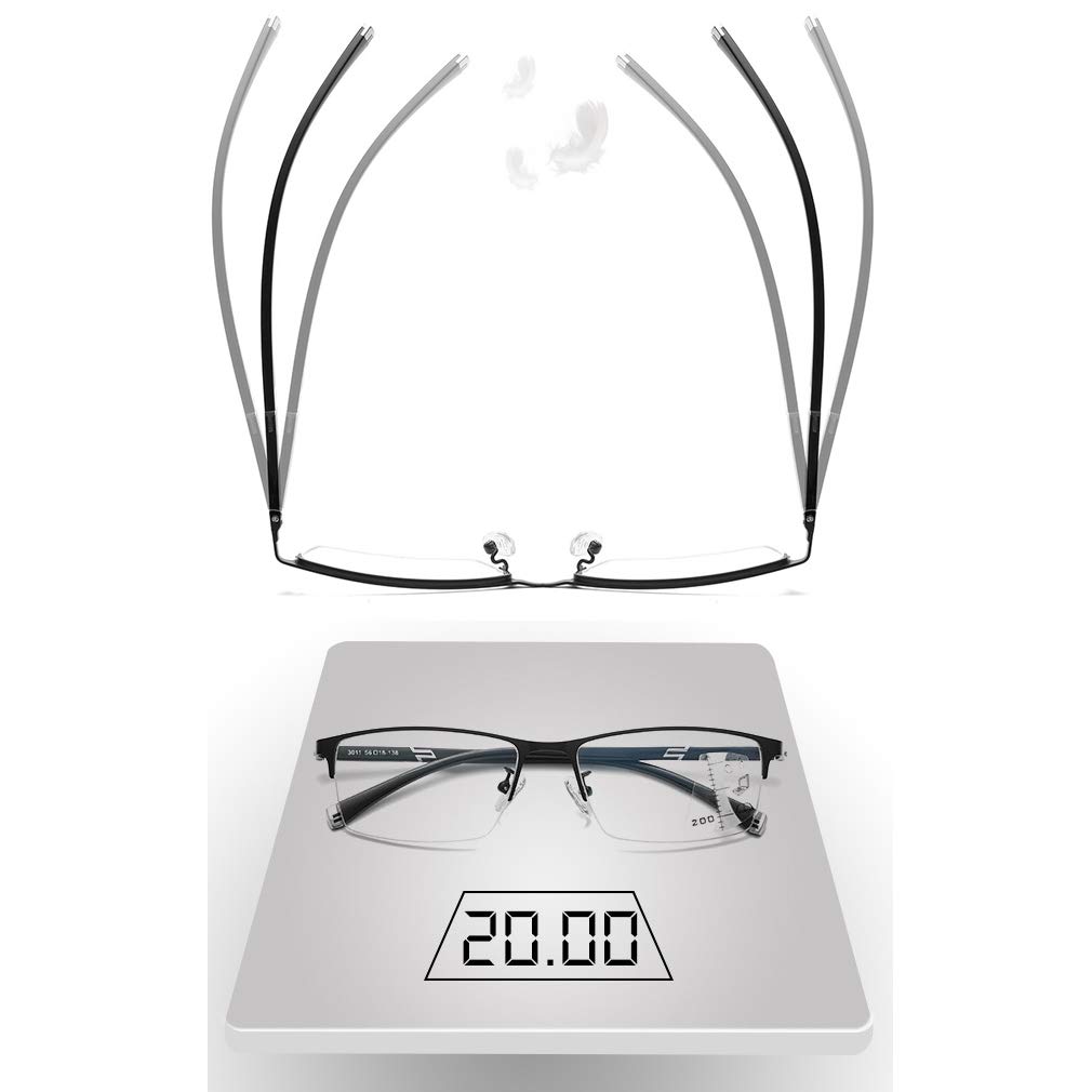 reading resistant to harmful for under lights and indoors [PLOPLO] Dimmable, discolored, bifocal, progressive, multifocal, glasses, rays, fishing,