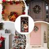 Door Cover For Christmas 71x35inch Large Festive Reindeer Front Door Covers Hanger Backdrop Holiday Decoration For Home Party