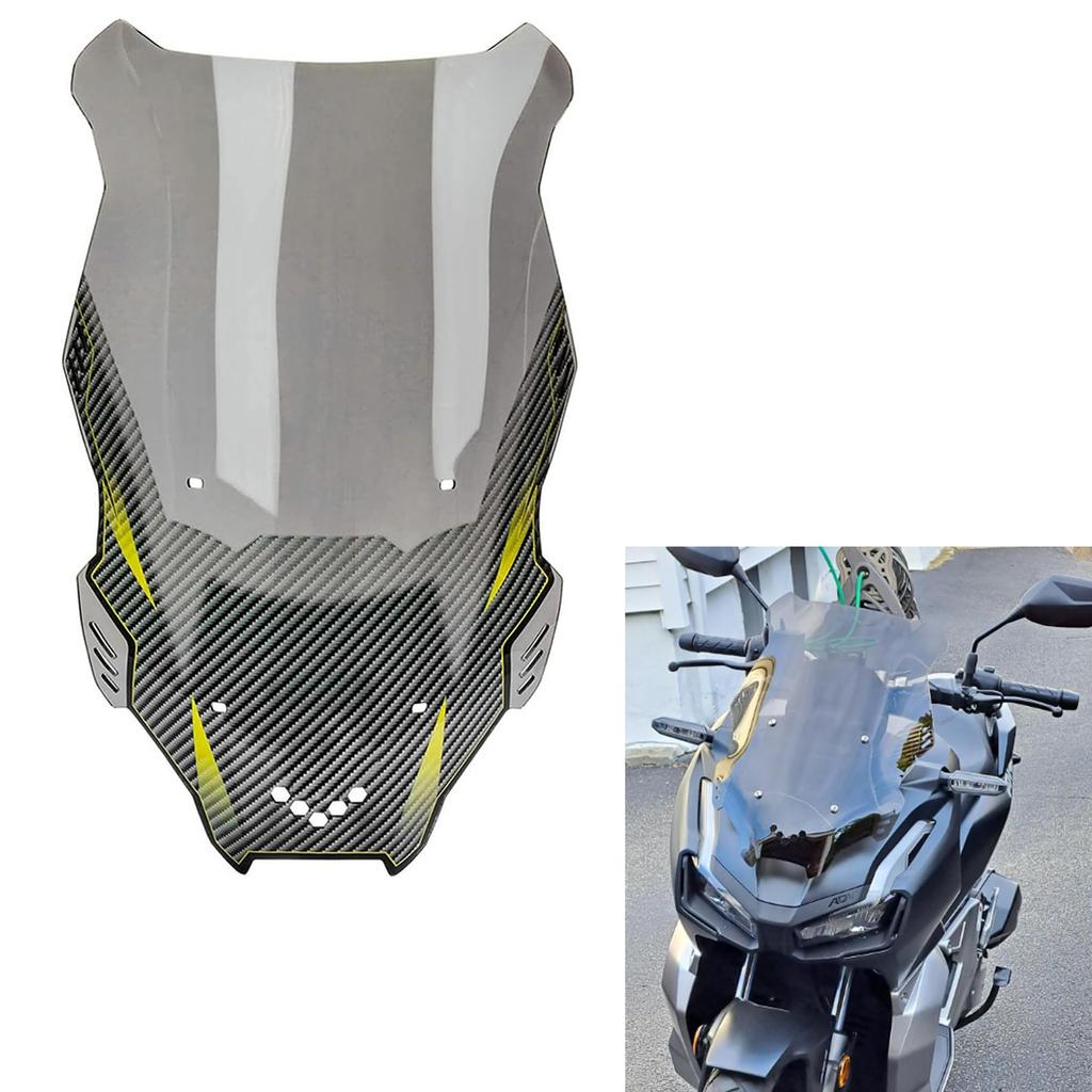 Yoothi Kompatibilní s motocyklem Honda ADV160 ADV150 ADV125 Čelní sklo Přední kapotáž Panel čelního skla pro Honda ADV160 a Honda ADV150 ADV125 Kouřové