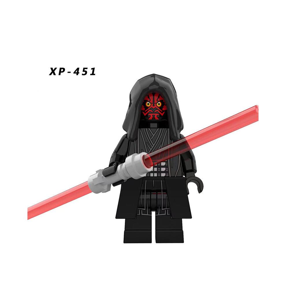 8Pcs SW Toys Darth Maul Darth Vader Action Mini Figures Fit Lego Kids Toy