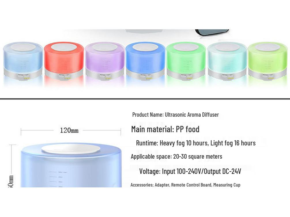 Large Capacity Ultrasonic Aromatherapy Humidifier with Remote Control