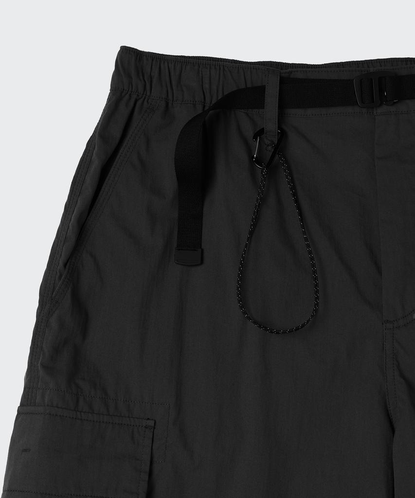 MUSINSA STANDARD [City Leisure] Cn Belted Multi-Pocket Cargo Bermuda Pants [Black]