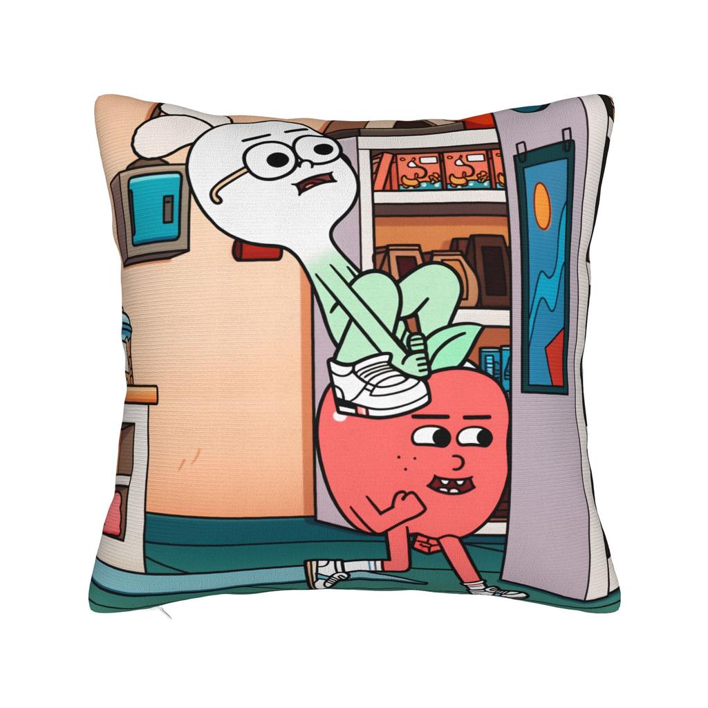 Apple and Onion Pillow Cover Comfy Cushion Cover Funny Pillow Case For Office Car Home Decor
