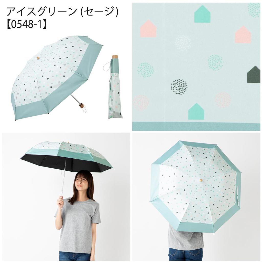 Folding parasol Cool Plus Easy to open and close mini umbrella For both sunny and rainy days pattern 50cm x 8 ribs shading rate and or more UV