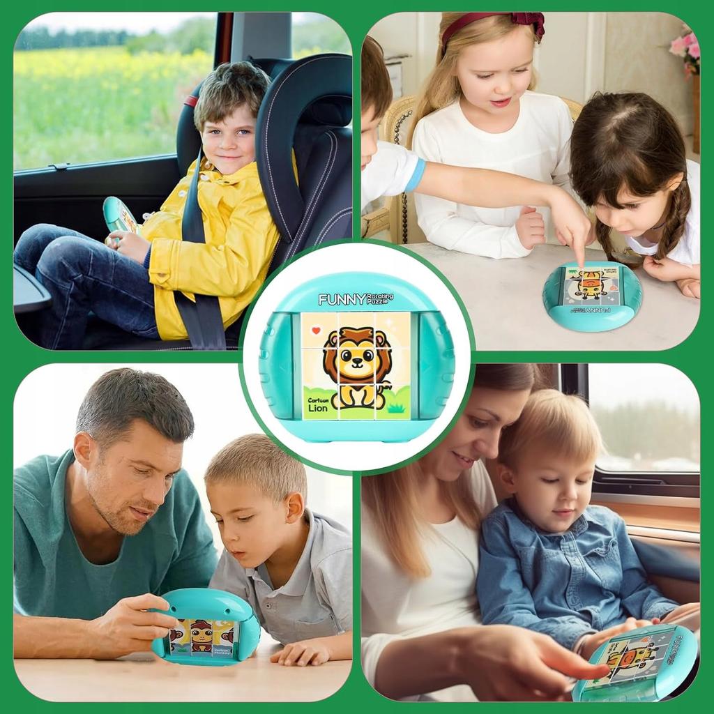 4-In-1 Rotating Picture Puzzle Sensory Toy For Children
