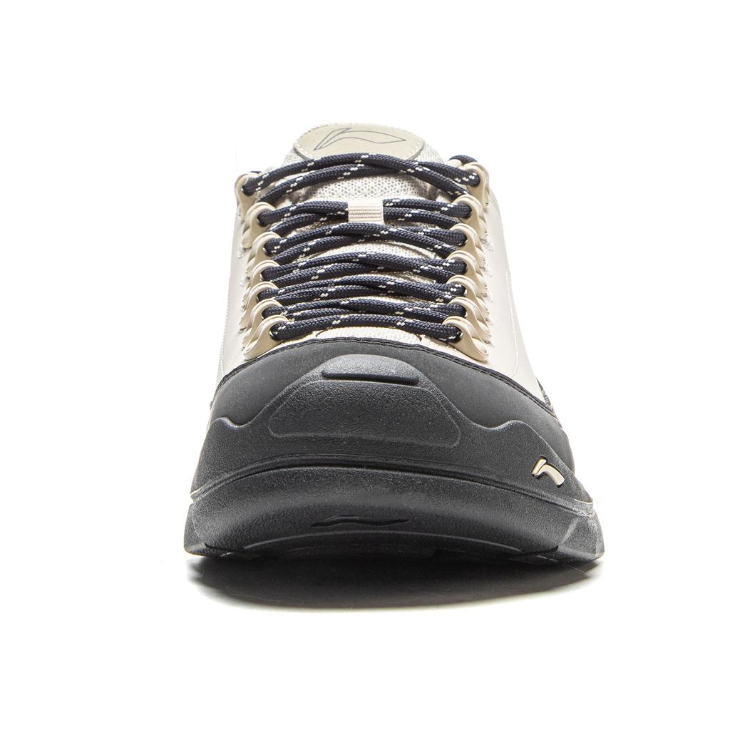 Li Ning Outdoor CF Tracing Synthetic Leather Cushioning Rebound Low Top Outdoor Shoes Unisex White Black AHCV055-5