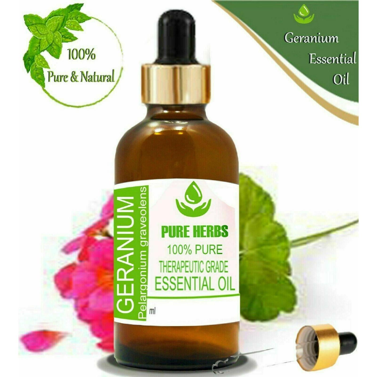 

Pure Herbs Ефірна олія Герані Чиста та Натуральна Pelargonium graveolens