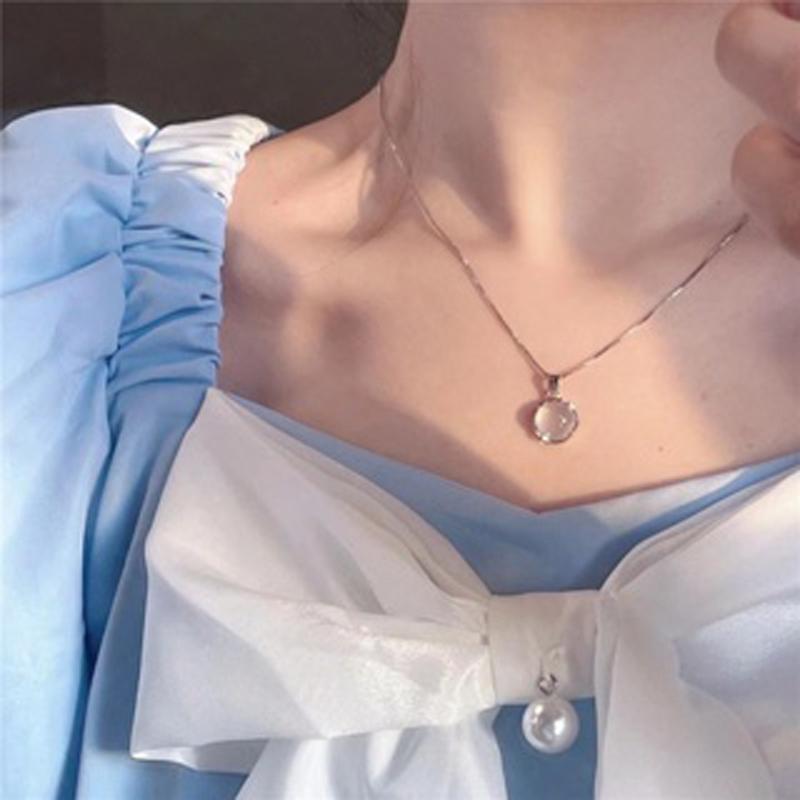 IF ME корейское золотое ожерелье с бабочкой для женщин, модное ожерелье с подвеской в ​​виде тюльпана с кристаллами, ювелирные аксессуары 24