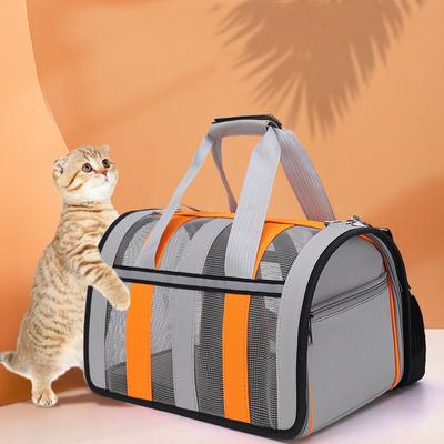 Tragbare Haustier-Tragetasche für Katzen und Hunde, für den Sommer, atmungsaktiv, für Reisen, Welpen, Kätzchen, einzelne Umhängetasche, Haustier-Tragetasche, SupplieAA