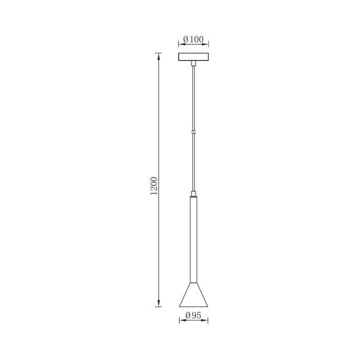 Lot de 3 suspensions modernes noir, métal, GU10 IP20