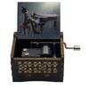 Vintage Anime Bink's Sake Music Box Hand Crank Wooden Musical Gift for Friends Family Festival Party Home Office Decoration